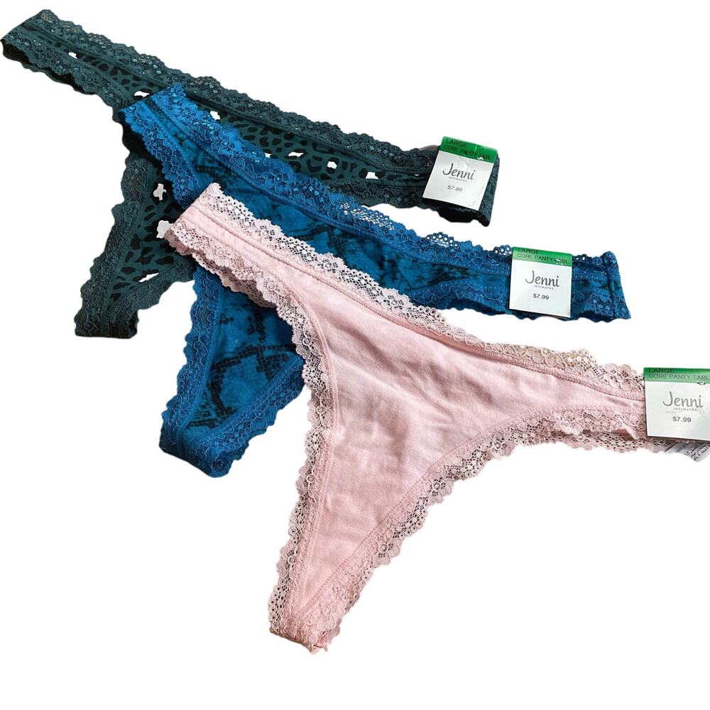 Bundle of 3 Jenni Thongs, L
